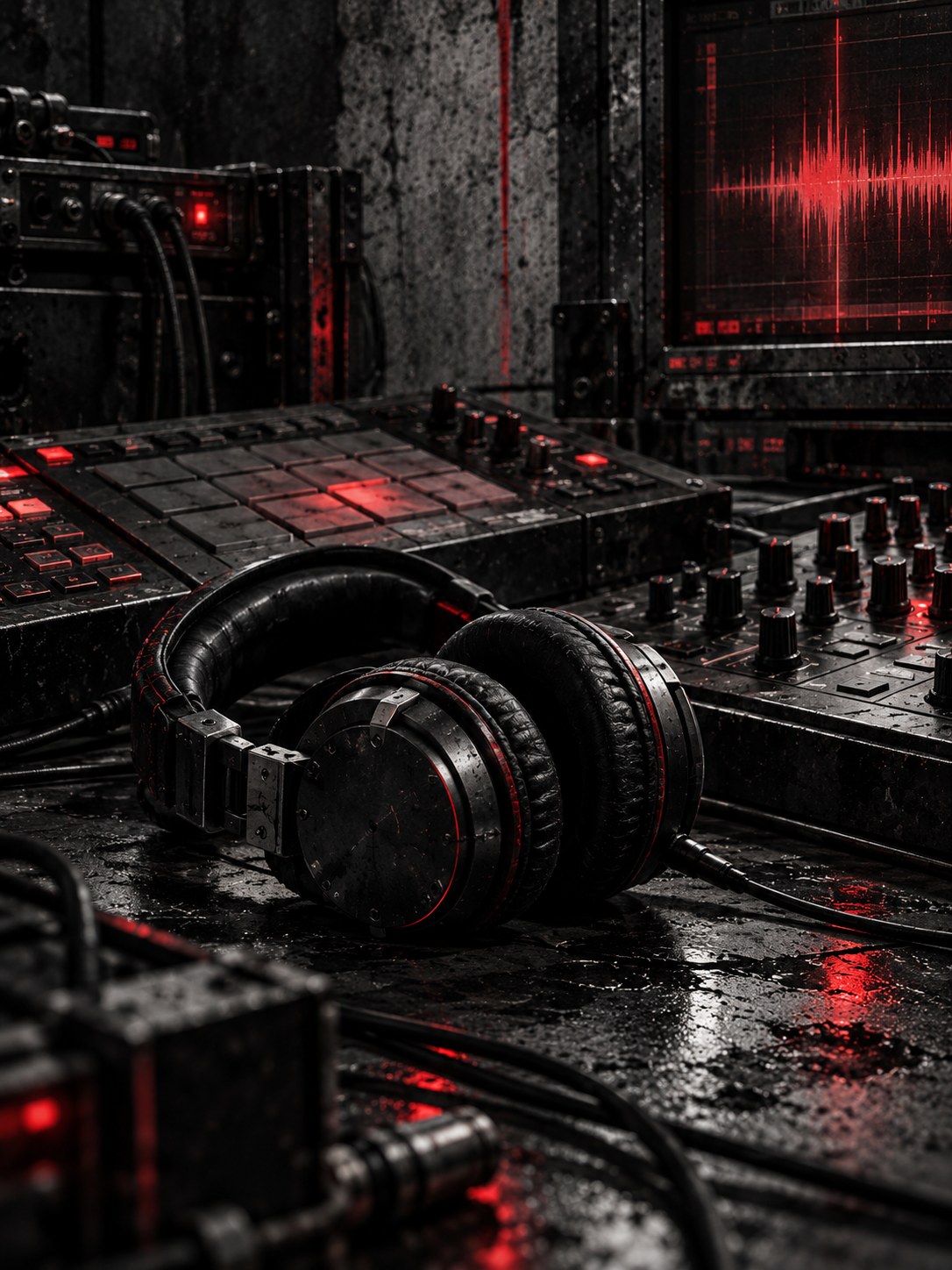 Equipo musical oscuro